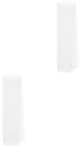 STOBOK 2 Rollen Mesh-Gewebe katholische Kerzen weißer Schleier Tüllband Gaze geschenkband zartes Stoffmaterial DIY Kleid Kleidung Stoff Material Hochzeit Schleife Zylinder Hut Mesh-Gürtel