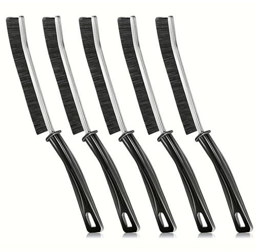 XINCHENG 5 Piezas Cepillo Limpieza Grietas, Cepillo Juntas Limpieza Hogar, Cepillo de Limpieza de Grietas de Cerdas Duras, Cepillo de Limpieza para Ducha, Suelos, Baño y Cocina