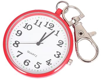 PACKOVE Orologio Da Taschino Vintage Con Collana Pendente Orologio Pendolo Rosso Per Uomo e Donna Accessorio Elegante Per Ogni Occasione