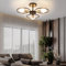 BRIMETI Lustre Plafonnier Industriel, Sputnik Moderne Vintage 3 Lumières Lampe de Plafond Retro Suspension Luminaire en Metal E27 Base, pour Salon, Chambre, Cuisine, Bar, Café sans Ampoule (Or Noir)