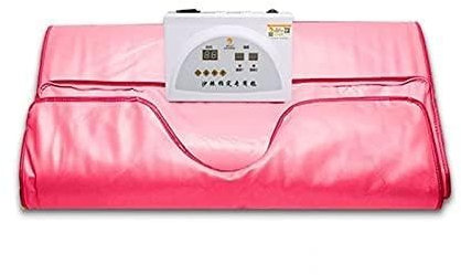 Couverture de sauna infrarouge Couverture de sauna de ménage, Salon de beauté Sauna professionnel SPA for améliorer le sommeil, la perte de poids de beauté de beauté Contrôlable à distance(Color:Pink)