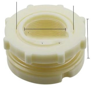MRESXT 1/2 3/4 1 1.2 1.5 2 Filettatura Femmina/Maschio Connettore in plastica Giunto per irrigazione da Giardino Acquario Tubo di Scarico Raccordo-2 Pollici