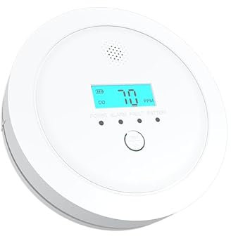 HUXGO® Rilevatore di Monossido di Carbonio HXAC03 | Sensore CO ad Alta Precisione, Display LCD Retroilluminato | Rilevatore Gas e Monossido di Carbonio