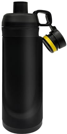 Coffre-fort caché pour bouteille d'eau – Rangement de sécurité de voyage avec compartiment portefeuille et serrure électronique pour usage domestique et extérieur (jaune) – Meilleure solution sûre