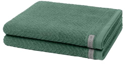 Ross - 2 teiliges Frottier-Set - Smart (2 X Duschtuch im Set) - 520 g/m2 - Baumwolle - Frottee - saugstark - weich und flauschig - Kiefer