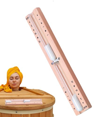 Renchey Sabbia Sauna | Orologio Sabbia Girevole 30 Minuti per Sauna | Orologio Preciso Resistente al Calore Decorativi per Bambini, Adulti, Anziani, Cuochi, Appassionati di Fitness