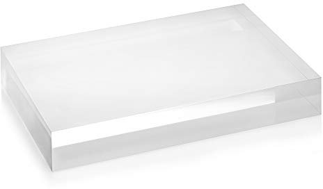 Acrylblock 80x120x20mm transparent, rundum glänzend polierte Seitenkanten/Acryl/Acrylglas - Zeigis®