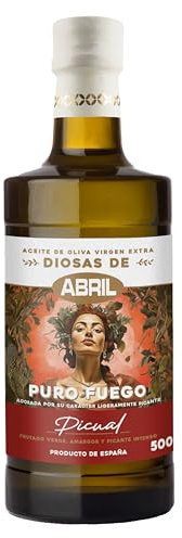 ABRIL - Aceite de Oliva Virgen Extra, Variedad Picual, Toque amargo y un picante con intensidad medio-alto (500 ml - caja de 6 botellas)