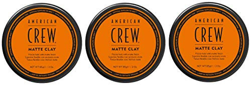 3er American Crew Matte Clay Mittlerer Bis Starker Halt Mattes Finish 85 g