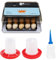Home Use 9 Eier Inkubator Automatische Temperaturregelung Digitale Mini-Eierbrut Automatische Temperaturregelung Brut für Hühner, Enten, Vögel (HT-15eggs)