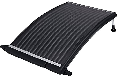 Tidyard 2 pz Pannelli Solari Termici Curvi per Riscaldamento Piscina 110x65 cm