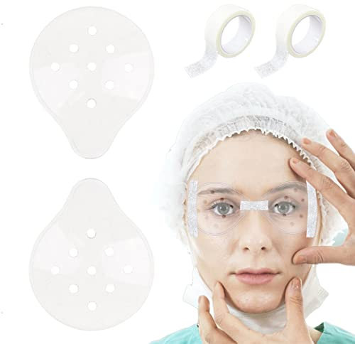 EDWERD Protezione trasparente per gli occhi, per il recupero della cataratta medica, traspirante, con nastro fisso, per il recupero post-operatorio degli occhi (B, 2 pezzi)