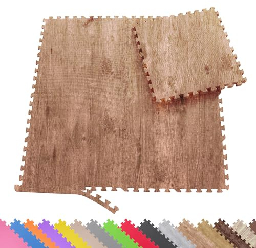 Sporttrend 24® 6 Schutzmatten + 12 Randstücke Set Farbwahl 60x60x1cm | 2,16qm | Bodenschutzmatte Sportmatte Gymnastikmatte Puzzlematte Fitnessmatte Unterlegmatte Bodenmatte Trainingsmatte Yogamatte