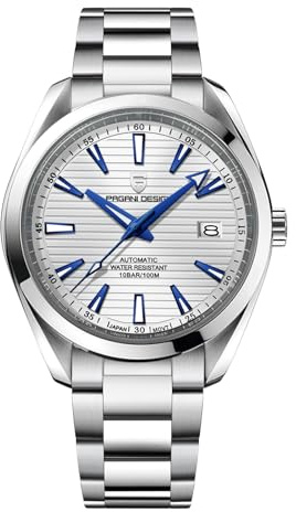 Pagani Design Herren Automatikuhr Japan Uhrwerk Saphirglas Edelstahlarmband 100 Meter wasserdicht Sportuhr…
