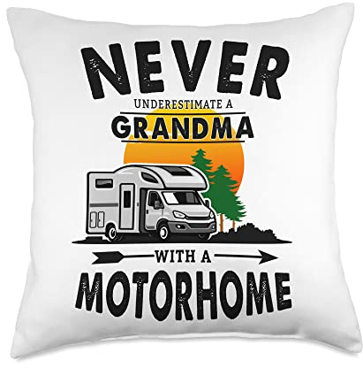 Motorhome idea for Grandma & Novelty Campervan Owner Throw Pillow