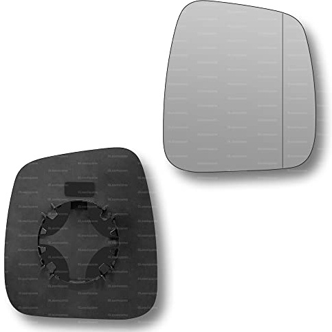 Less4spares Replacement Wing Mirror Glass Right Compatible with Peugeot Bipper 2008-2017 CLIP-ON Driver Off side with Blind Spot