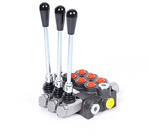 Hydraulisches Wegeventil Mehrwegeventil 40 L/min 3 Fach 13 GPM 3600PSI Hydraulisches Steuerventil, Handbetätigung, Hydraulisches Steuerventil Index Controller Holzspalterventil Doppeltwirkend