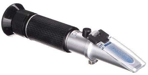 Winzer-Refraktometer AT 32 | Brix Meter 0–32% | Bier Würze Refraktometer | mit ATC für Wein Bier Brauen für Messung des Zuckeranteils zur Herstellung von Qualitätsweinen