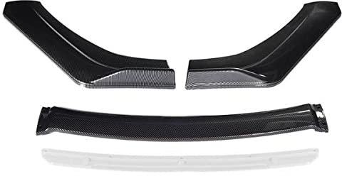 AMAIR Auto Frontlippe Frontspoiler für Ford F150 Explorer Ranger Foucs Mustang Edge Kuga C-Max Ecosport,Frontlippe Spoiler Protector Car Styling Karosserie-Anbauteile,A/Carbonfiberlookwhite
