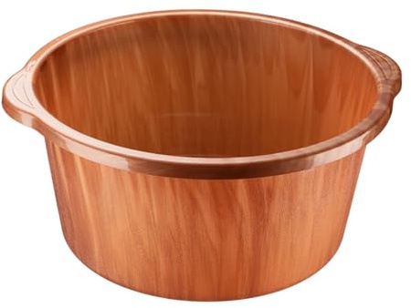 HGZLQKD Foot Bath Basin Pedicure Bowl with Handle Hot Tub Household Gift Foot Wash Bucket Foot Soaking Basin for Home Women and Men, S