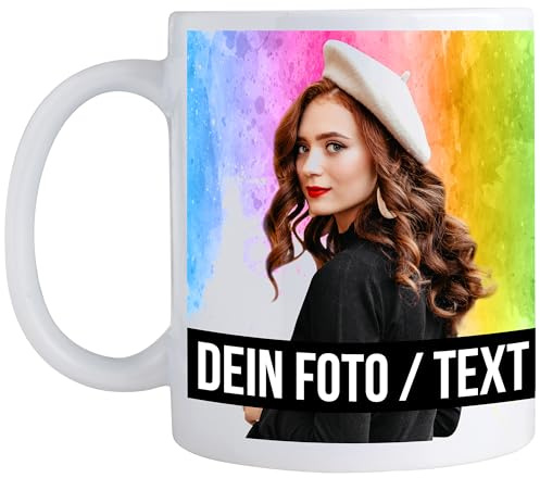 Fototasse mit eigenem Foto Keramiktasse Personalisierte Tasse selbst gestalten mit Foto Motivtasse Tasse mit foto Tasse personalisiert Geschenktasse Sublimationstassen Weiß