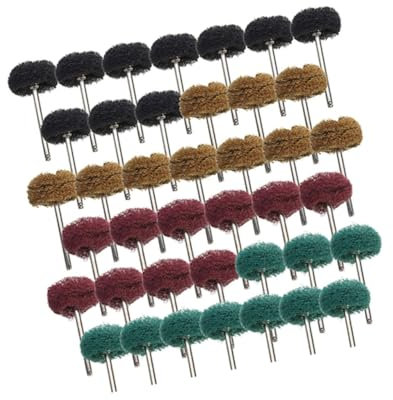 HOMOCONO 40stücke Nylon Polierpads Für Schleif Und Polierarbeiten Hochwertige Schleifköpfe Für Mehr Praktisches Zubehör Für Heimwerker Und Werkstätten