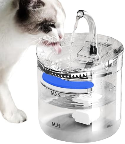 Fuente de agua para gatos - Dispensador de agua silencioso y fácil de limpiar | Dispensador automático 2L para gatito cachorro