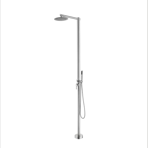 XJTNLB Douche de Jardin Exterieur Pommeau Douche Piscine Hors Sol en Acier Inoxydable Brossé 304