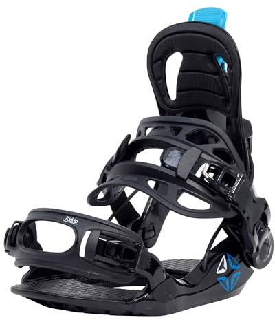 SP Bindings snowboard bindning Kiddo svart | Storlek XS | Färg: Svart | Patenterat FASTEC-system | Hybrid med Quick Entry + Strap in | Performance Comfort | för barn