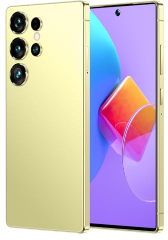 Telefoni Cellulari S25 Ultra Sbloccati - Smartphone Android 14 Più Recente, Display HD Da 7,3, Telefoni Android Da 7800 MAh, 16GB RAM, 1TB ROM, Telefono Cellulare Senza SIM 4G/5G,Gold-7.3 Inch