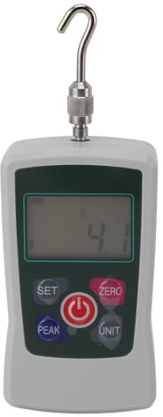Jeffergarden Dinamometro Digitale, Lega di Alluminio, Tester Push-pull Accurato, Strumento di Misurazione Multifunzione per Laboratori e Controllo qualità
