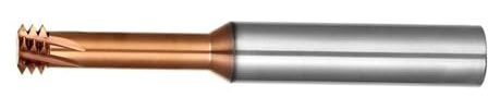 Engraving Collet Three Row Thread Milling Mill Cutter, CNC Machine Solid Carbide Mills M1 1.6 2 3 4 5 8 10 12 14 18(Red,M6X1X6mmX50mm)