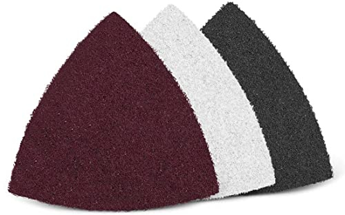 MENZER Fleece Schleifvliese, 82 mm, f. Deltaschleifer, Faservlies (10 Stk.) sehr fein (ca. K 320)