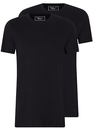 TOM TAILOR Denim Herren Long Fit T-Shirt im Doppelpack