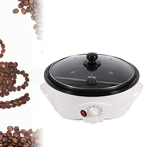 1200W Kaffeeröster Maschine mit Temperatur Einstellbar Elektrische Kaffeebohnenröster Hausmacher Kaffeeröster 1.5Kg für Cafés, Familien
