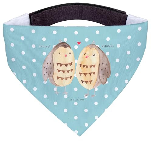 Mr. & Mrs. Panda Hundehalstuch M Eulen Liebe - Geschenk, Owl, Eule, Hunde, Tuch, Mittelgroße, Halstuch, Freund, Mittel, Hochzeit Spruch
