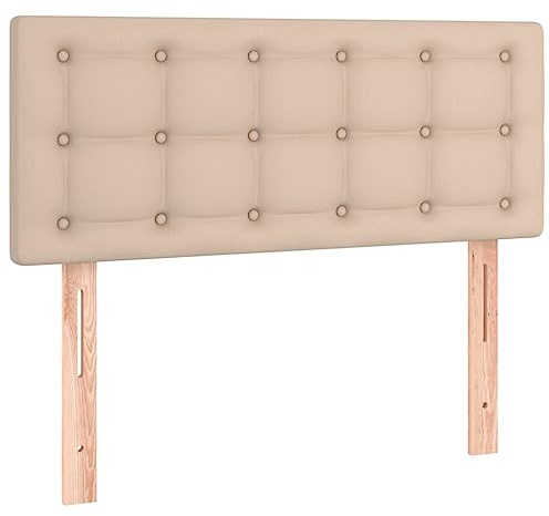 vidaXL Kopfteil Cappuccino-Braun 100x5x78/88 cm Kunstleder