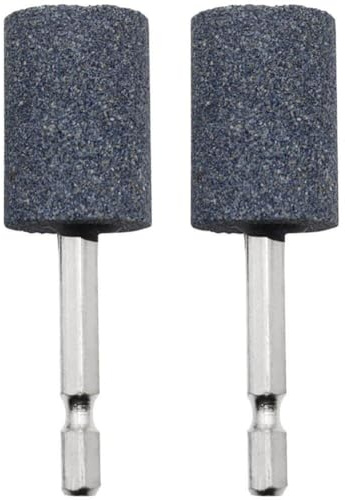 Hexagonal Shank Abrasive Mounted Stone 2 Pcs Grinding Wheel Head Mounted Points Abrasive Stone Grinding Wheel Bits for Rotary Tool