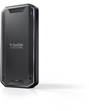 SanDisk PROFESSIONAL PRO-G40 SSD 1 TB (mobile SSD, exFAT formatiert, robuste NVMe SSD mit Thunderbolt 3, USB-C, bis zu 3.000 MB/s Lesen, IP68 Gehäuse, staub- und wasserbeständig)