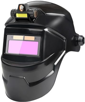 xSolarbetriebener Schweißhelm mit automatischer Verdunkelung | Echtfarben-Schweißhaube für Metallverarbeitung, Transport, Bauwesen und Lebensmittelindustrie – langlebige und verstellbare Schweißerschu