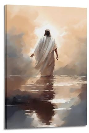 YCGYMX Jesus-Poster, Ölgemälde, Poster, dekoratives Gemälde, Leinwand, Wandposter und Kunstdruck, moderne Familienschlafzimmer-Dekoration, Poster, 20 x 30 cm