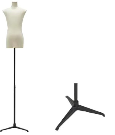 PJJUHS Schneiderpuppe Kinder Verstellbare Schneiderbüste Schaufensterpuppe Durchschnittliche Größe Mit Massivholz-Armen Großer Kinderkleiderladen Geeignet Für Teenager(Without arms)