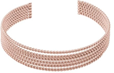 Heideman Armband Brutia Damen Edelstahl Armreif geflochten mehrfarbig | Geschenk zum Geburtstag für Freundin oder Partnerin im Boho-Stil, hautfreundlich, leicht, gut kombinierbar