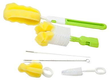 BESTonZON 6 Pezzi Spazzola Per Bottiglia Per Ragazza Da Spazzolino Per Alimentatore Realizzata Materiali Di Leggera e Facile Da Usare Adatta Per Pulizia Domestica