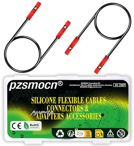 pzsmocn 40 Sets / 120 Pcs for Dupont 2.54mm 1-Pin Connector Kit 24AWG 20cm | Flexible Breadboard, Reliable Maker Project, Durable Electronic Hobby, Professional Prototyping, Stable Performance Quality