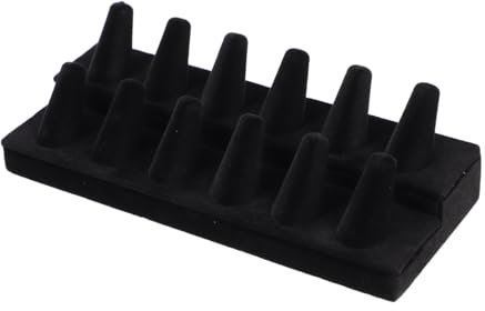 JPXXFM 1 Stück Ring-Präsentationsständer, kreativer Ringhalter, Ringe-Organizer, Ehering-Steckplatz-Ständer, Ringständer, Display-Kegel-Ring-Ständer, doppelschichtiger Halter,