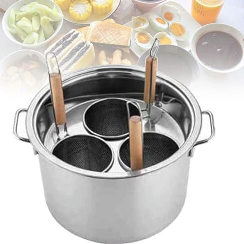 CVNIMV Ollas para cocinar Fideos, Olla para Pasta de Acero Inoxidable, Juego para cocinar Pasta con colador, Olla para cocinar al Vapor en restaurantes, Utensilios para cocinar Pasta