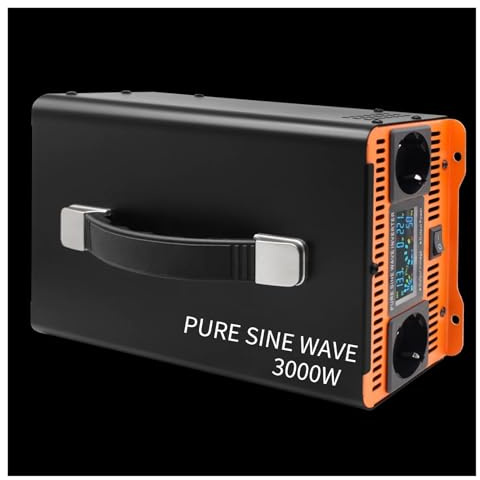 Onda Sinusoidale Convertitore Solare Da CC A CA A Onda Sinusoidale Pura 60 Hz 12V/24V/36V/48V/60V/72V/96V Inverter Solare Per Auto Camper Veicoli 7000 W 6 KW Convertitore Corrente(72V,EUROPE_3000W)