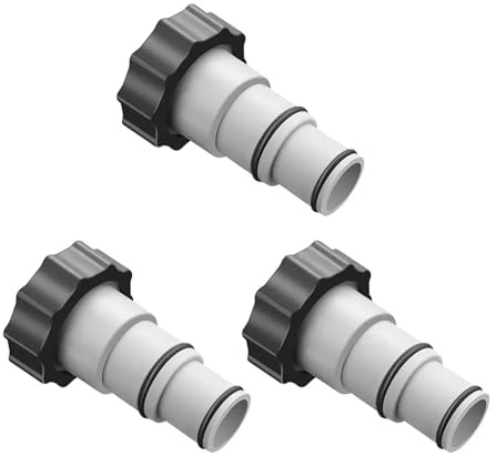 Supkancl Adaptador de Manguera de Piscina de 1/2/3/4/5 Piezas for Bombas de conexión roscada de 4000, 2500, 2000 y 1500, Adaptador de Repuesto, Accesorios for Piscinas.(3pcs)