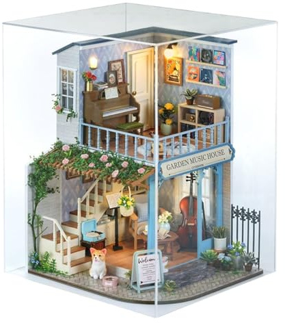 Kit de Construction de Maison de Miniature 3D en Bois - Kit de Bricolage en Bois - Décoration pour Adolescentes, Femmes, Cadeau pour Parents, Amis, Adultes